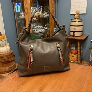 Dooney & Bourke Florentine Gray Cooper Hobo